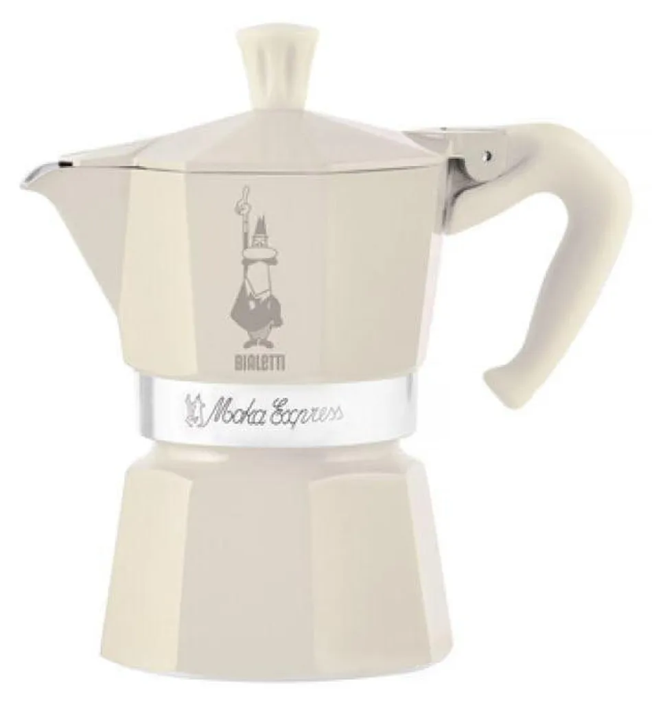Cafetière Italienne 3 Tasses pour Café Espresso Maison Turquoise 140ml