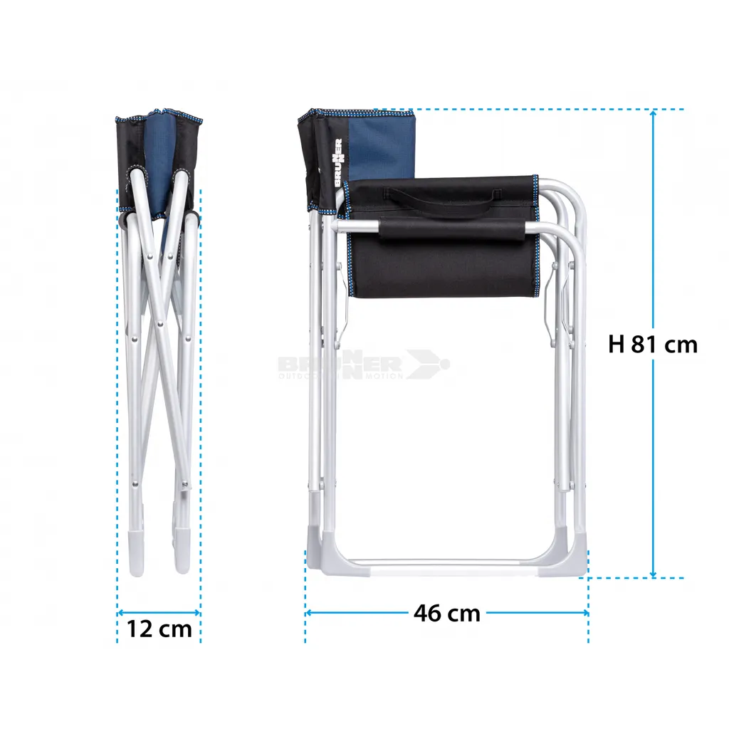 Fauteuil de camping Captain Brunner stable et confortable pour le dos