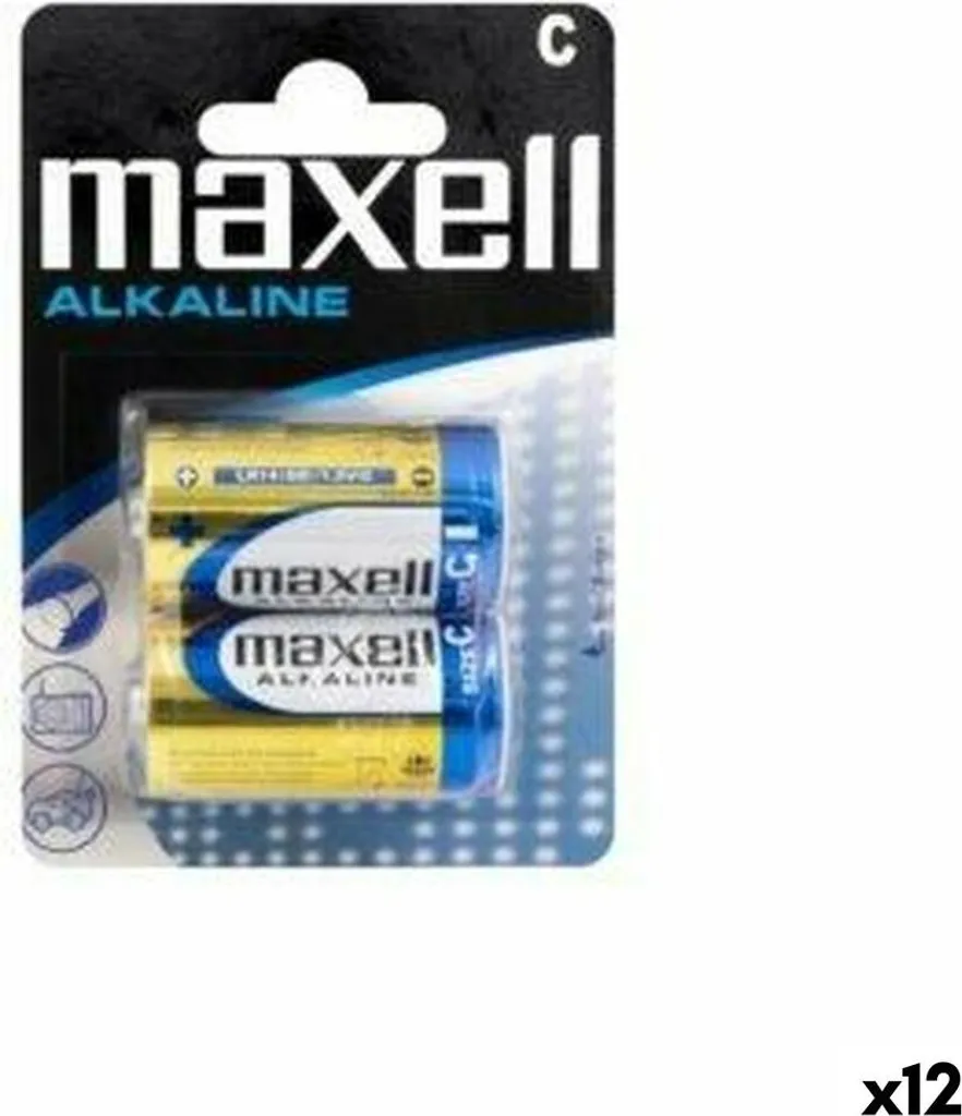 Piles LR-14 C Maxell Alcalines 2pcs Anti-Fuite pour protéger vos appareils