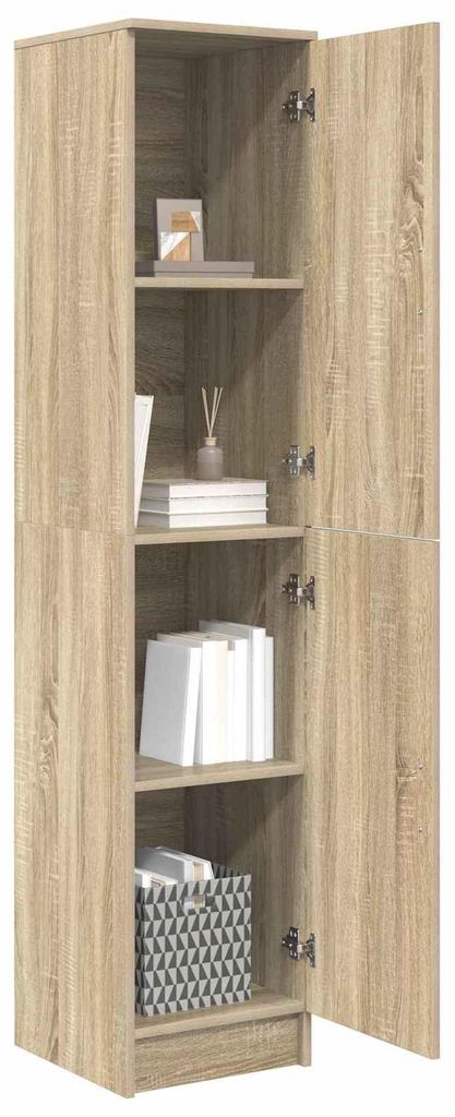 Komoda VidaXL z drewna dębowego Sonoma, 35 x 39 x 168 cm Zdjęcie produktu 
