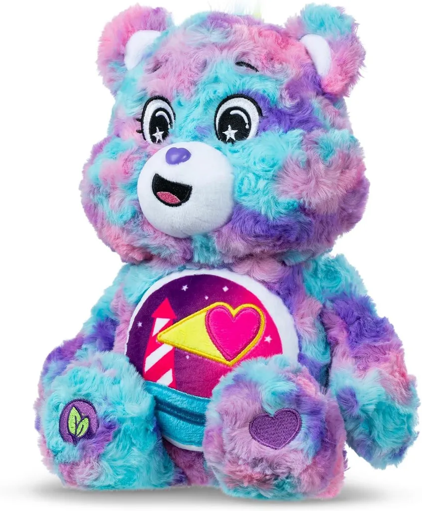Doudou Bisounours Loveshine Bear 35cm Peluche Colorée et Moelleuse