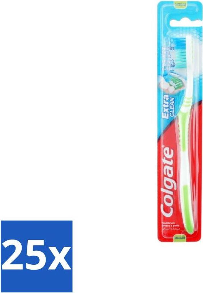 Colgate Zahnbürste Extra Clean Medium - Vorteilspack - 25 Stücke