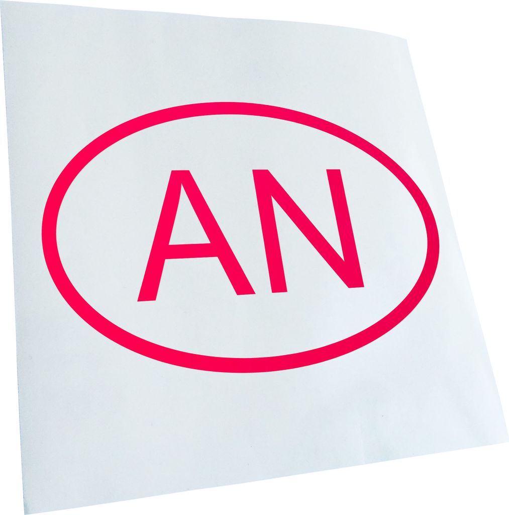 Kiwistar - Autoaufkleber - Niederlande AN Heckscheibe - Aufkleber für Auto Kfz Fahrrad, LKW, Truck Mofa