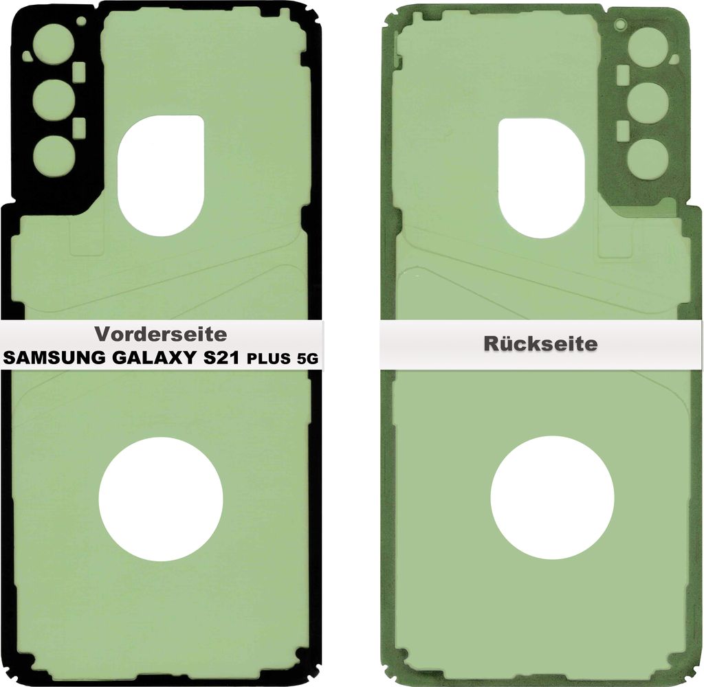Samsung Galaxy S21 + Plus Akkudeckel Klebefolie Kleber Produktbild 