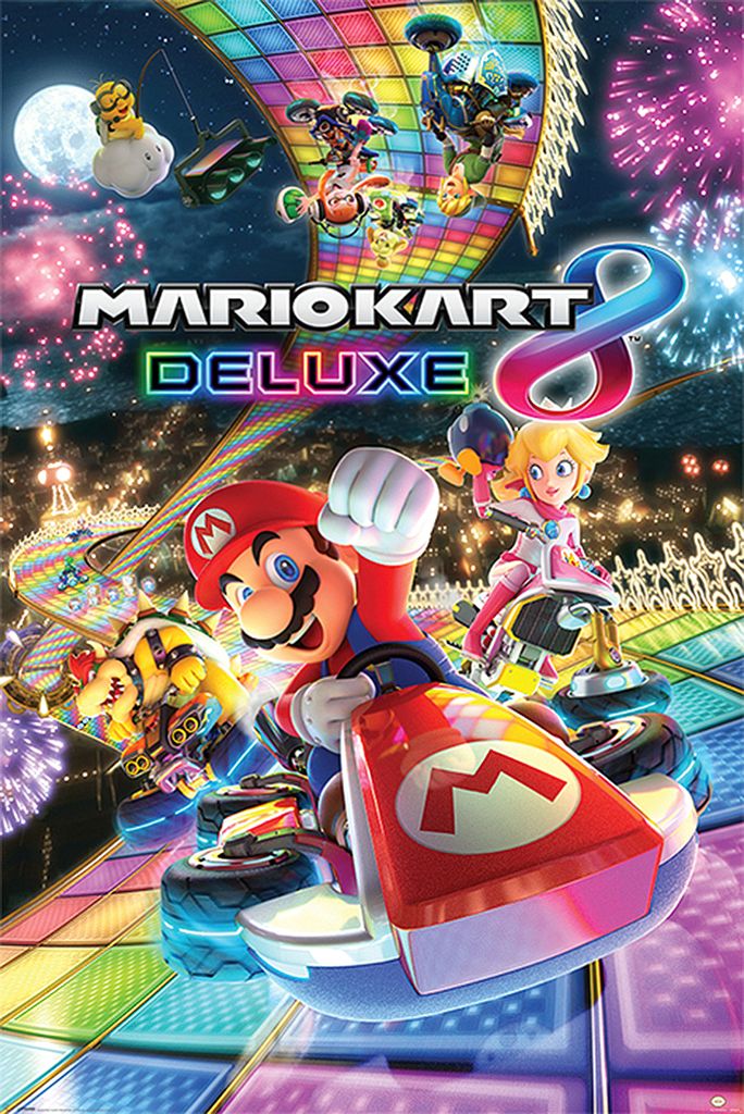 Super Mario - Mario Kart 8 Deluxe - Poster