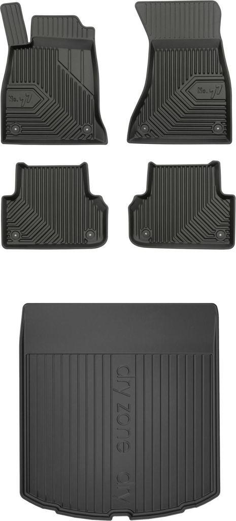 FROGUM Gummimatten Auto Fußmatten + Kofferraummatte für Audi A5 Sportback F5 16-24
