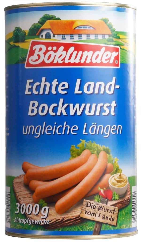 Böklunder Echte Land-Bockwurst 3kg Produktbild 