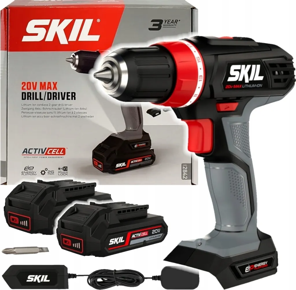Perceuse visseuse SKIL 2842AC évitez les pannes avec ses 2 batteries