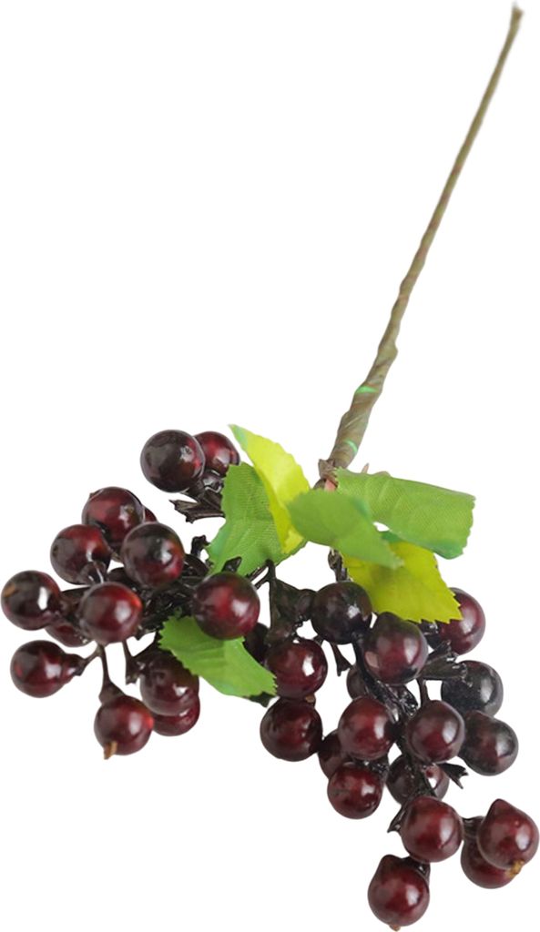 DIY künstliche Beere Lebendige zarte realistisch ohne verdorrend gut aussehende Bacca Branch Weihnachtsdekoration Wohnkultur-Weinrot