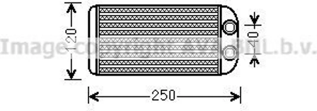 PRASCO TO6557 Échangeur de chaleur chauffage pour RAV 4 I OE 8710710350