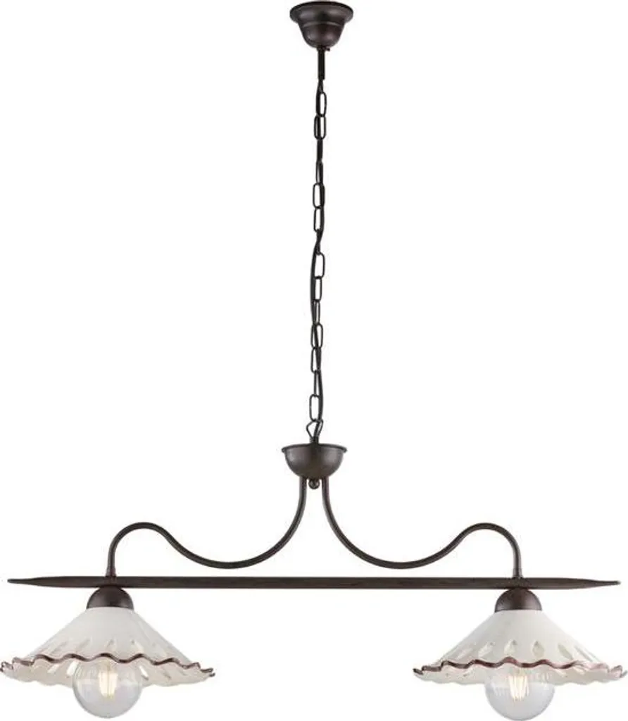 Grand luminaire rustique 83 cm pour éclairer une pièce sombre