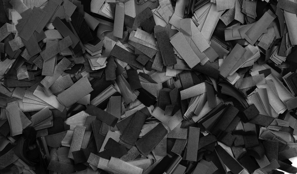 Showgear Confetti - Rectangle Schwarz, 55 x 17 mm, 1 kg, feuerhemmend und biologisch abbaubar
