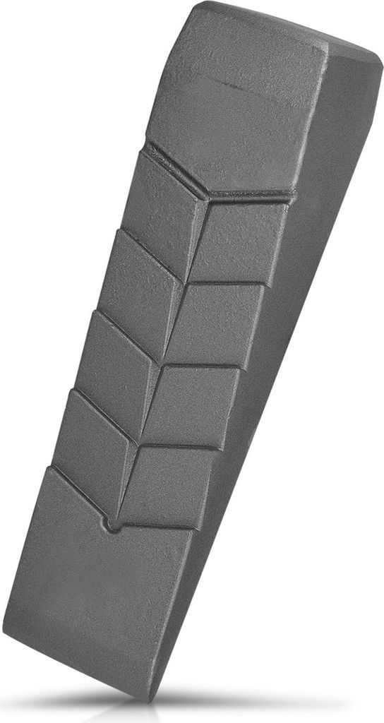 Navaris Aluminium Spaltkeil 2000g - 28x7,5x6cm - gerade Keilform - Holz Spaltkeil für z. B. Kaminholz - Alu Massivkeil Holzspaltkeil - Fällkeil