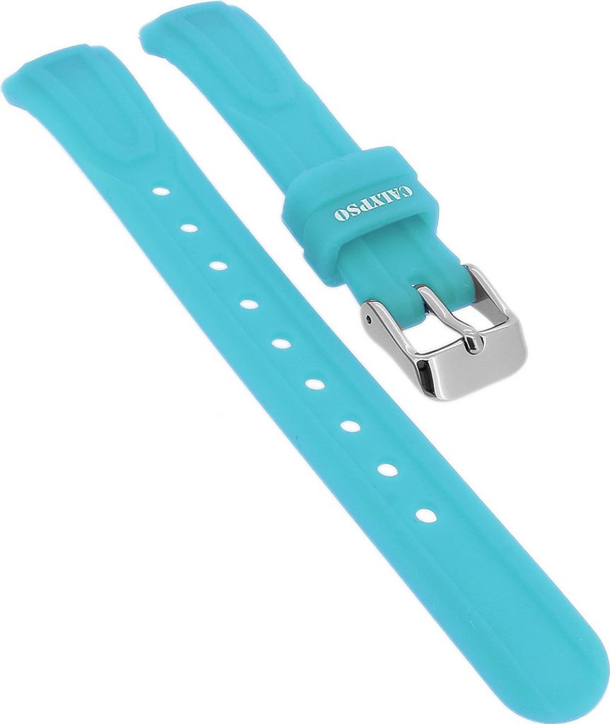 Calypso > Uhrenarmband in türkis aus Silikon Spezial Anstoß > K6070/2