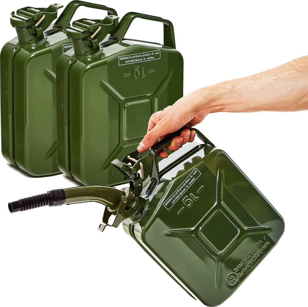 BW® Kraftstoffkanister Metall Benzinkanister 3x 5 Liter mit Produktbild 