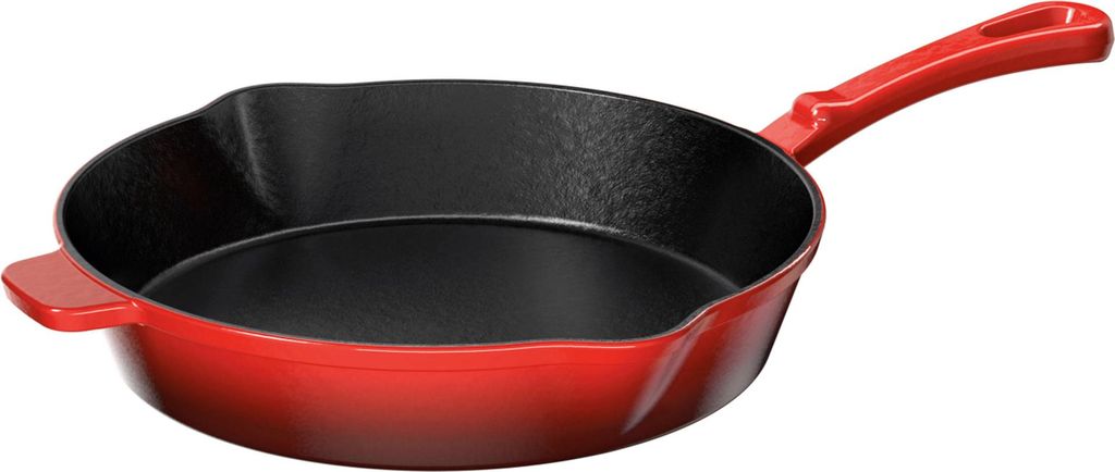 ERNESTO® Grillpfanne Pfanne Bratpfanne emailliert Ofenfest Produktbild 