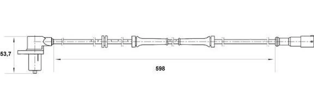 Sensore Bosch 0 265 006 442 Velocità Ruota Clio - Sicurezza Frenante ABS