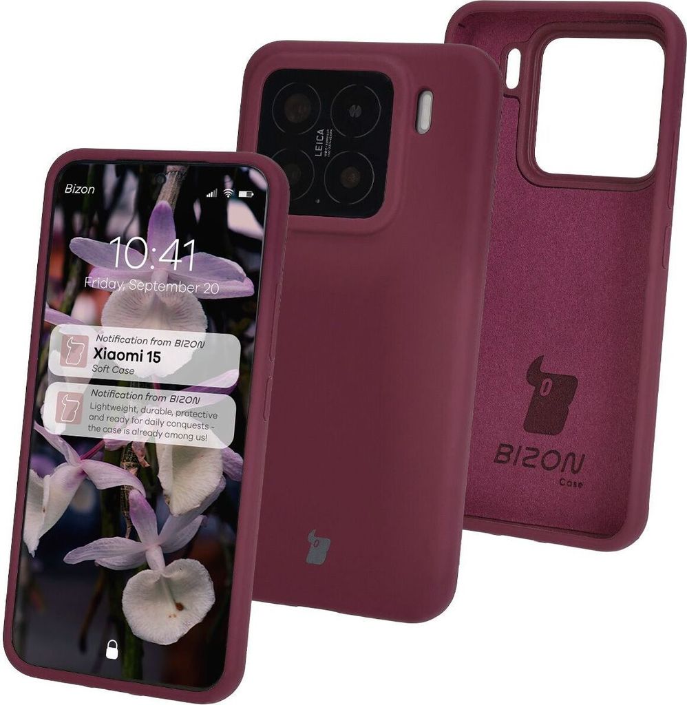 Bizon Soft Case Xiaomi 15 dunkel lila