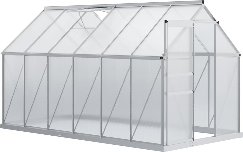 Outsunny Serre de Jardin en Polycarbonate 7,1 m? dim. 190L Image du produit 