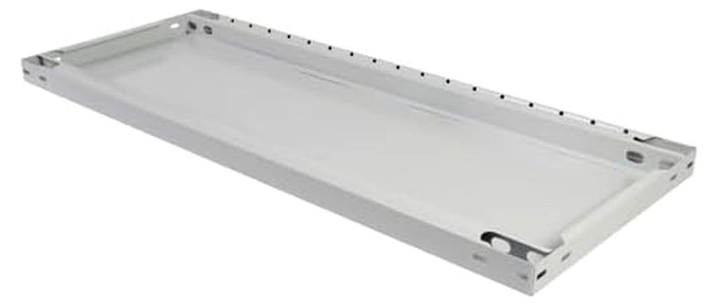Zusatz-Fachboden MULTIplus250 1300x300 mm, RAL 7035 lichtgrau, inkl. 8 Schauben + Muttern