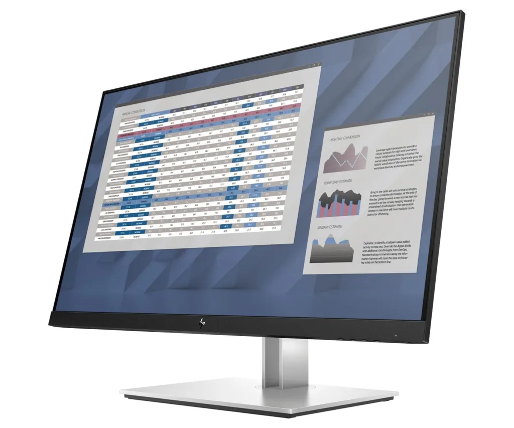Moniteur PC LED HP E27 G4 Écran d'Ordinateur Ergonomique Ajustable - 6