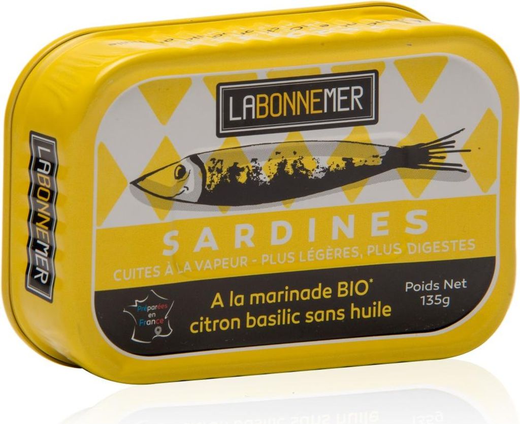 La Bonne Mer Sardinen mit Zitrone und Basilikum-Marinade Produktbild 