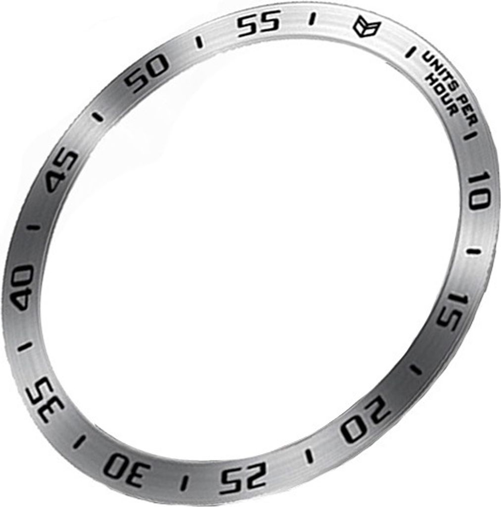 INF Edelstahl-Lünettenring für Samsung Galaxy Watch Ultra Silber + Schwarz