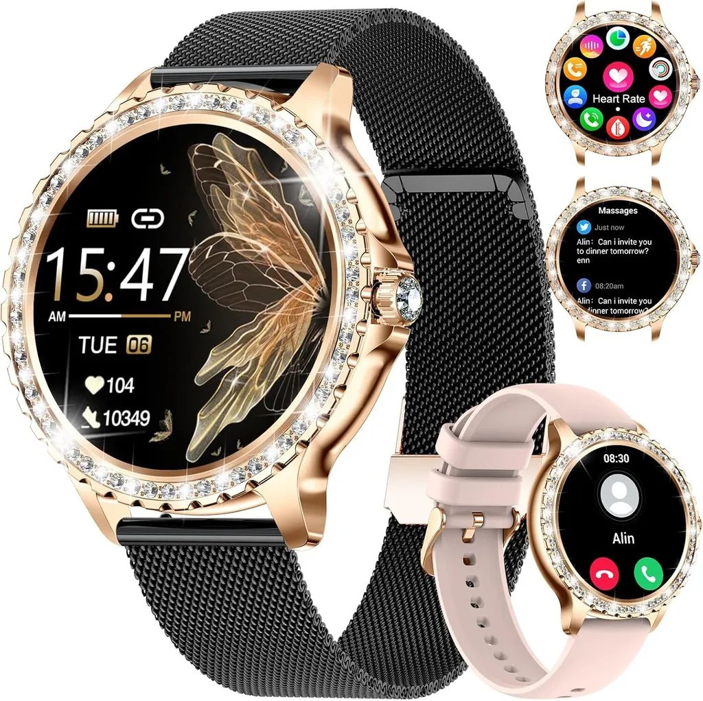 Orologio Intelligente Donna Chiamate - Regalo Smartwatch 1.32" HD