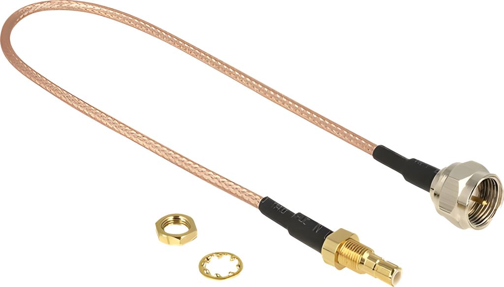 DELOCK HF Kabel SMB -> F Bu/St 0.25m