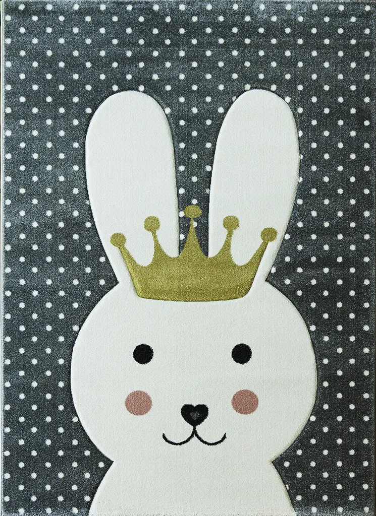 Tapis de chambre enfant gris 120x180 cm - Revêtement de sol DORRIS 7