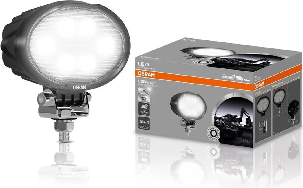 Projecteur LED ovale OSRAM WL VX100-WD 2300 lm pour véhicule et 4x4 Pro