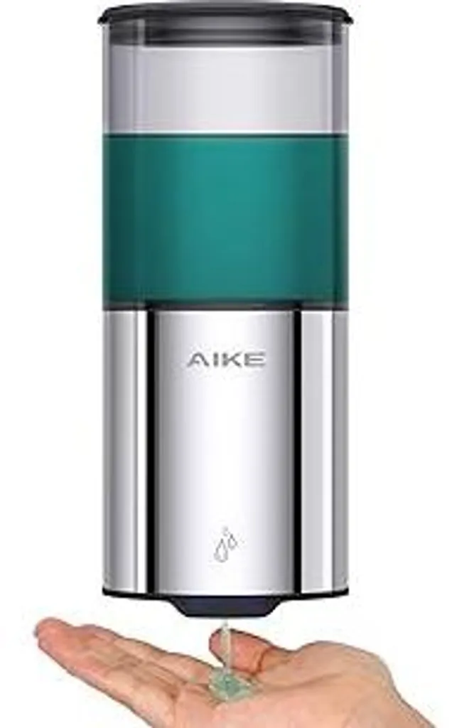 AIKE Dispenser Sapone Automatico Parete 400ml Acciaio Inox Lucido