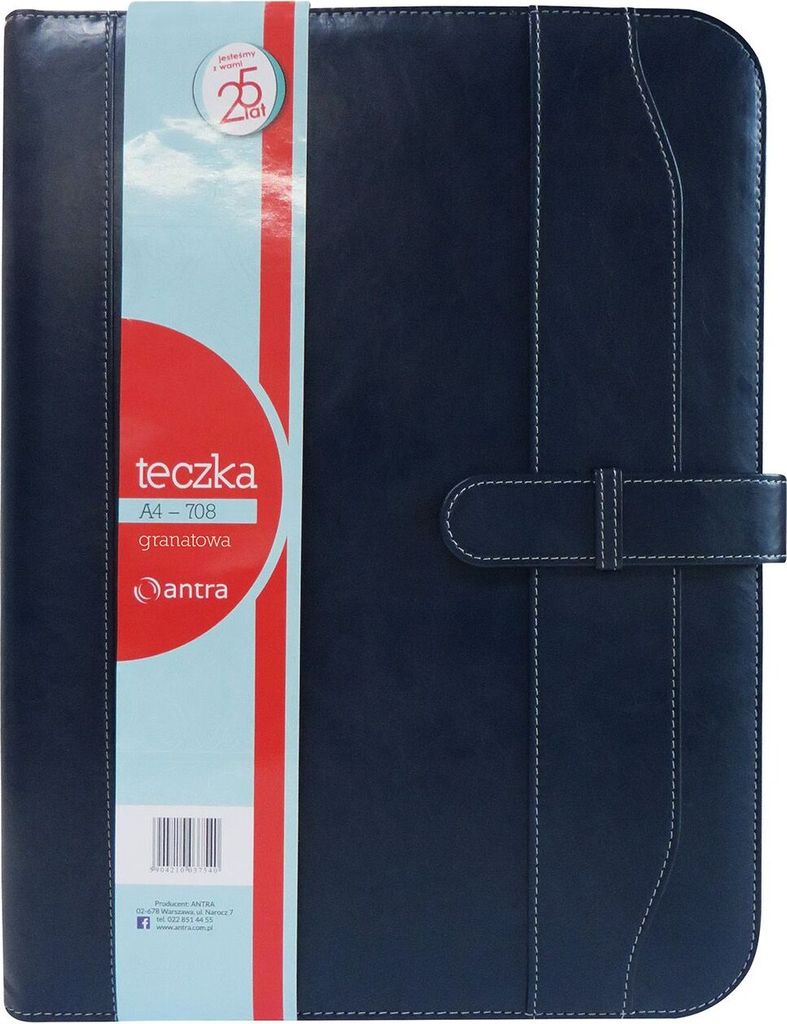 A4 Dokumentenmappe 718 Blau für Geschäftsunterlagen – Hochwertiger Aktenordner von Antra, Hergestellt in Polen, Format 26.2x34.2 cm, Polnische ...