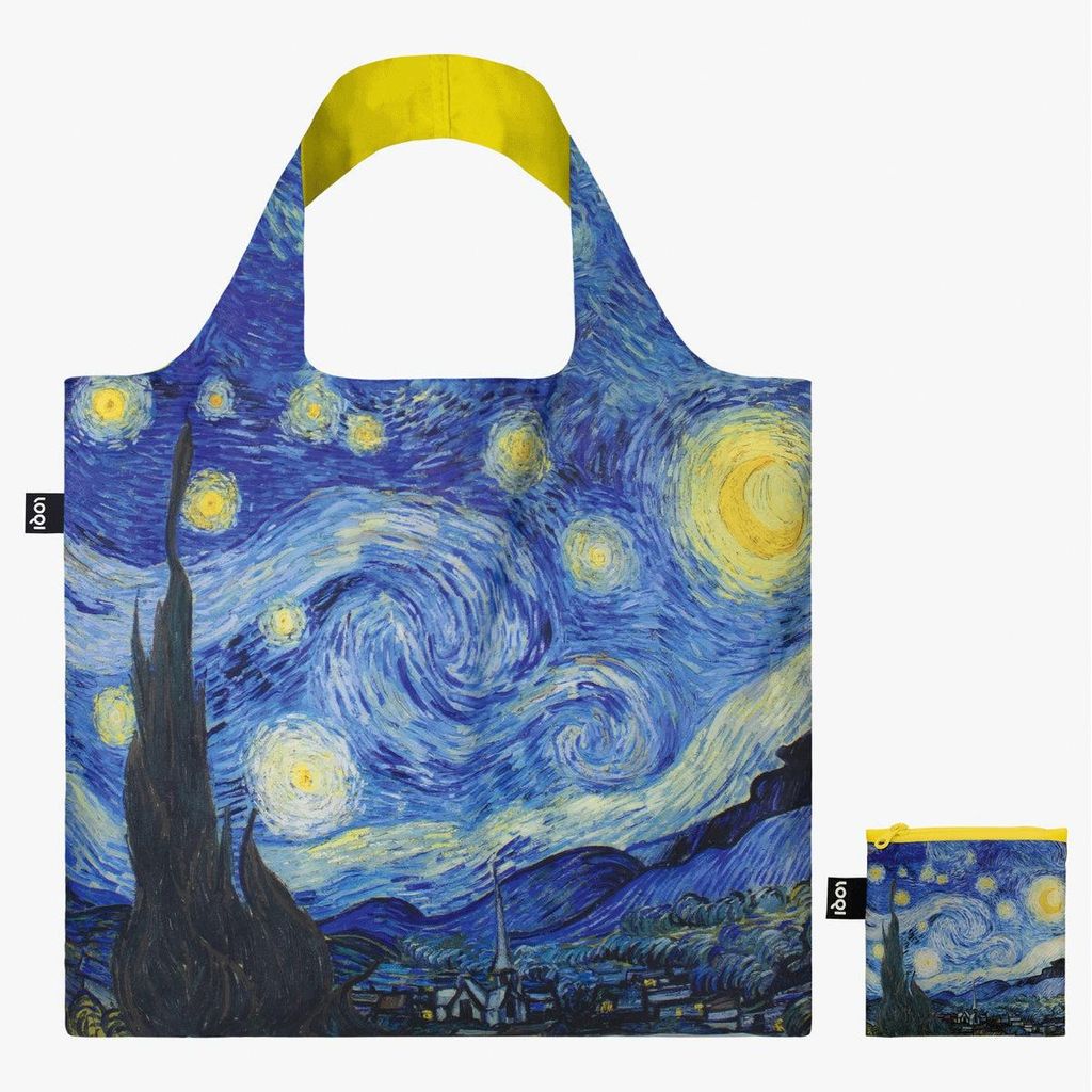 Borsa LOQI, design di Vincent van Gogh, "La notte stellata" Immagine del prodotto 