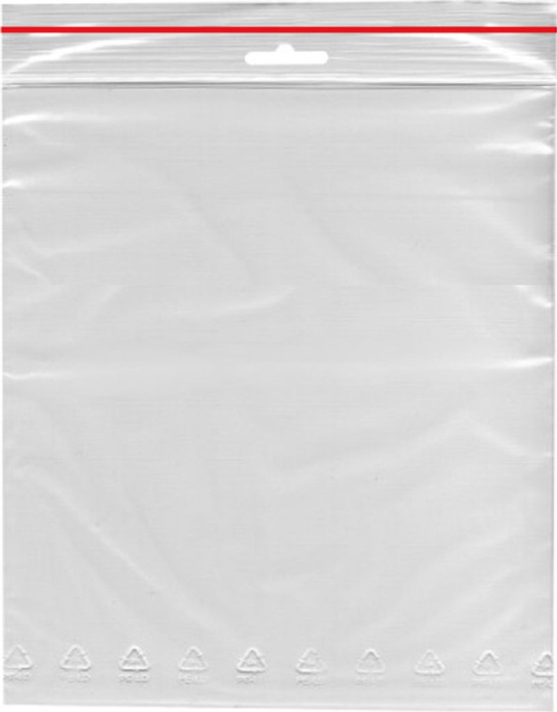 1000 Schnellverschlussbeutel LDPE 230 x 320 mm transparent mit Eurolochung