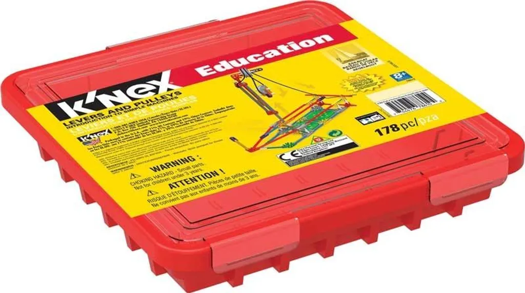 K'nex Kit de Construction Éducatif Leviers et Poulies STEM 178 Pièces