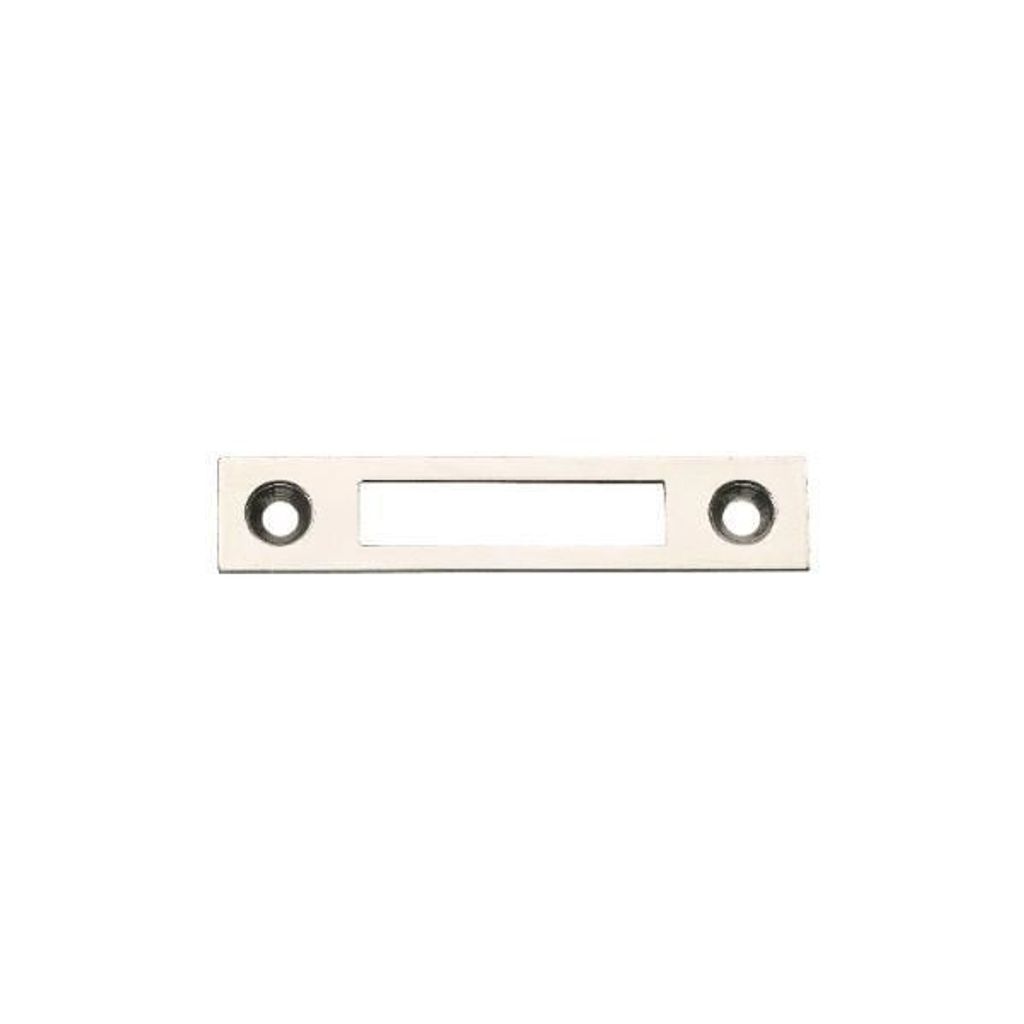 Schließblech Flachschließblech rund ø 60x12mm Möbelschließblech Stahl vernickelt