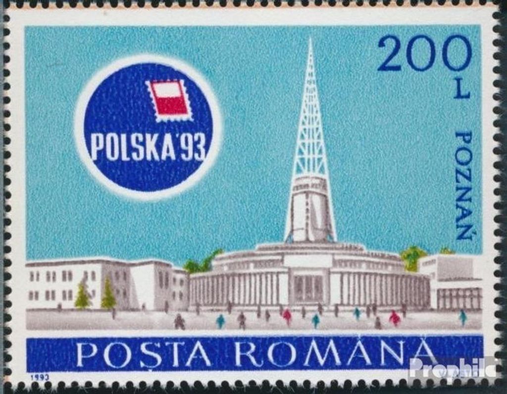 Briefmarken Rumänien 1993 Mi 4874 (kompl.Ausg.) postfrisch BriefmarkenausstellungPOLSKA