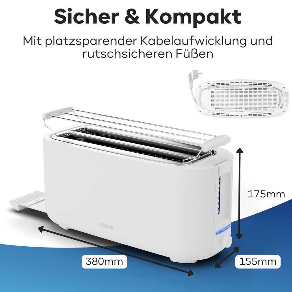 Bomann® Toaster 4 Scheiben | Langschlitztoaster mit Produktbild 7