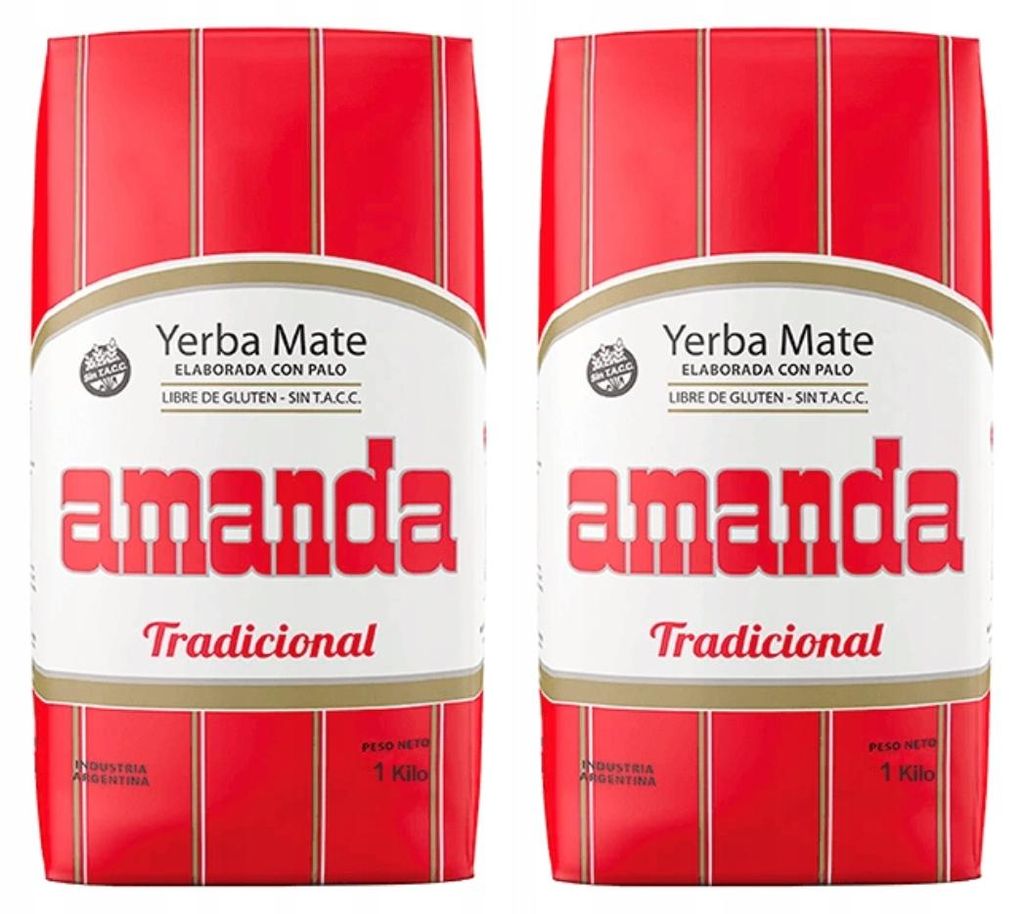 AMANDA Tè Mate Yerba Mate Tradicional 1kg Immagine del prodotto 
