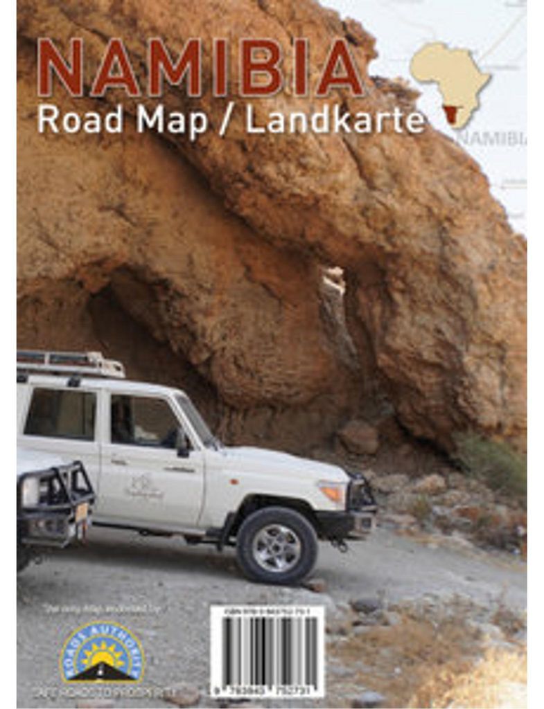 Namibia Road Map / Landkarte Campsite Edition