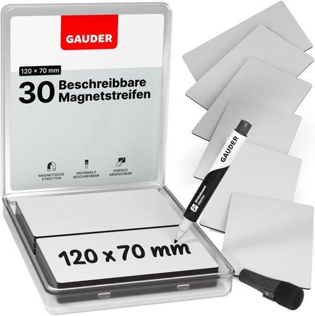 Magnetische Klebeetiketten - Nachhaltige Magnetplatten für Tische, Flip-Überwachungsplatten, Planungstafeln und Kühlschränke - Magnetierkarten ...