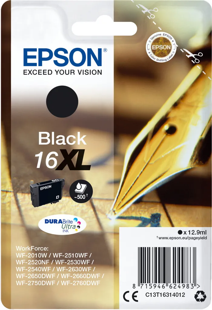 Offerta Epson 16XL Nero Originale C13T16314022 Alta Capacità