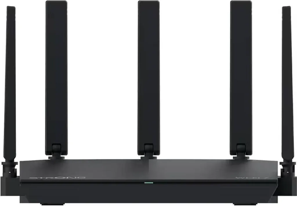 Routeur Strong ROUTERBE3600 Wi-Fi 7 Dual-band noir avec 4 ports RJ-45