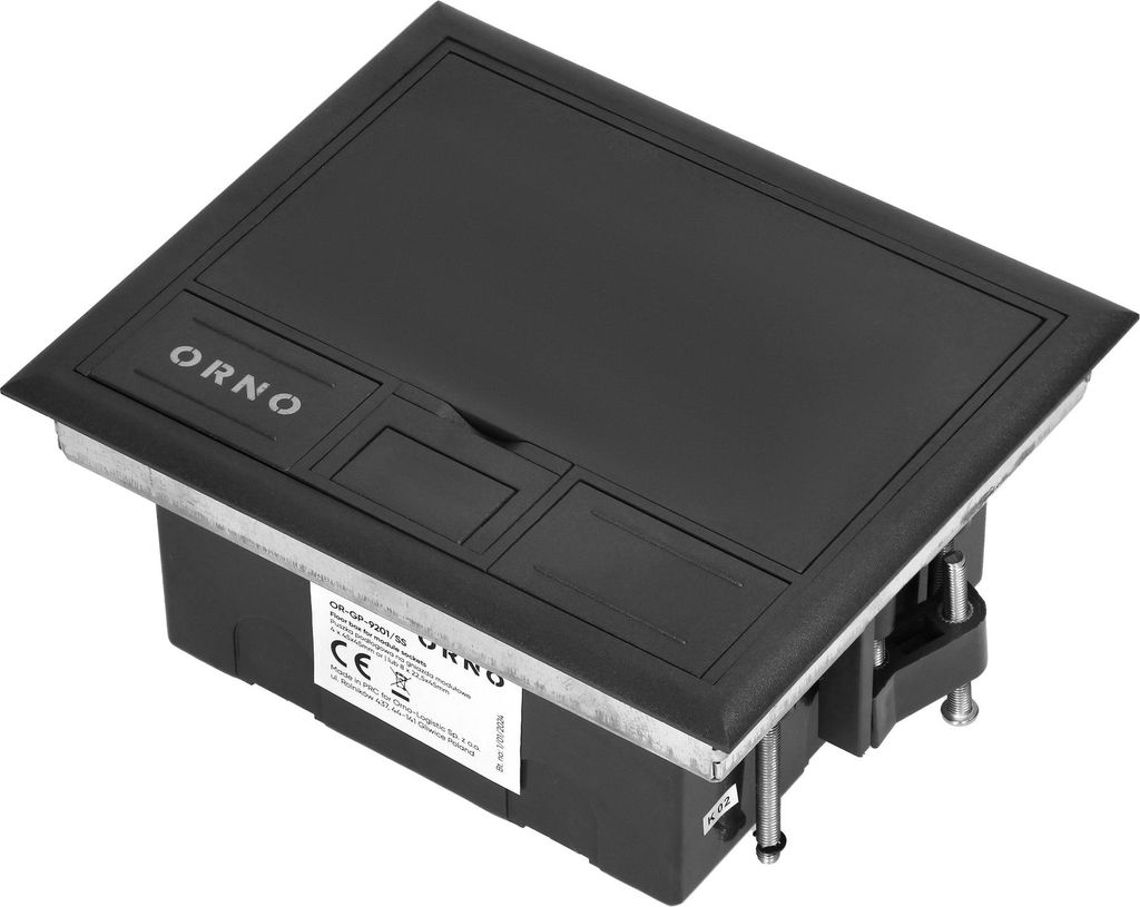 Bodentank für Modularsteckdosen 4 x 45x45mm oder 8 x 22,5x45mm
