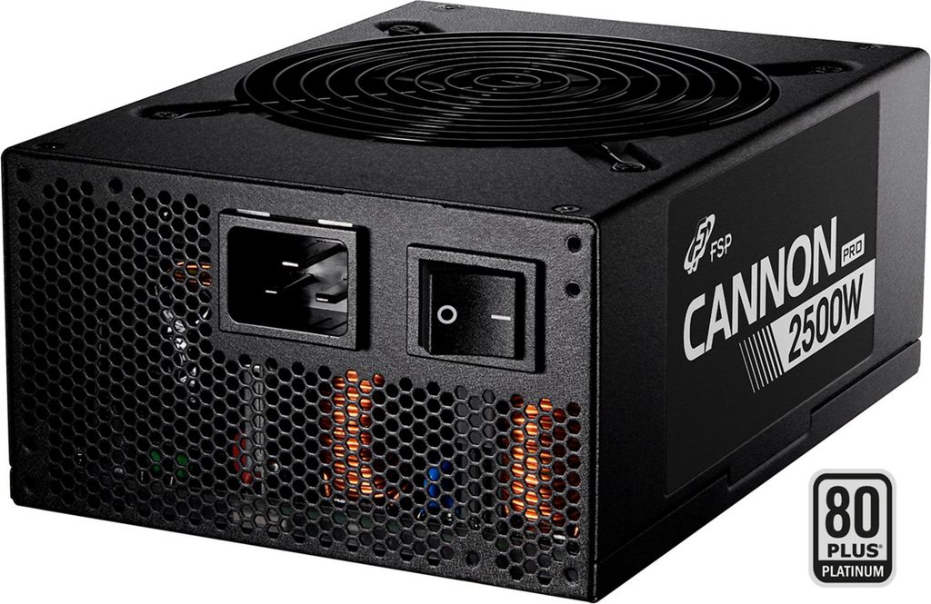 CANNON PRO 2500 (schwarz, 4x 12-Pin, 3x PCIe, Kabelmanagement, 2500 Watt)