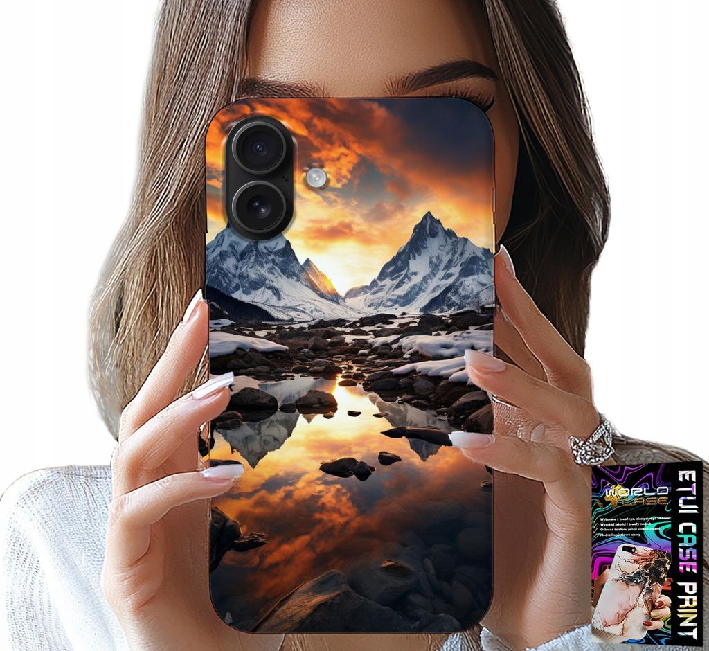 Hülle Für Iphone 16 Plus - Strom, Berge, Gipfel, Everest + Film
