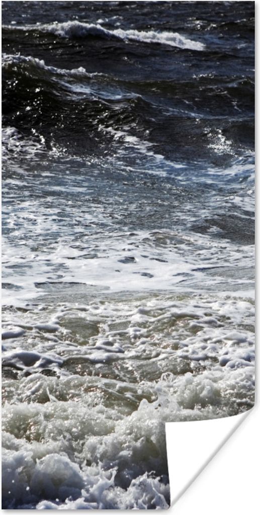 MuchoWow Poster Nordsee - Wasser - Wellen 20x40 cm - Plakat - Foto