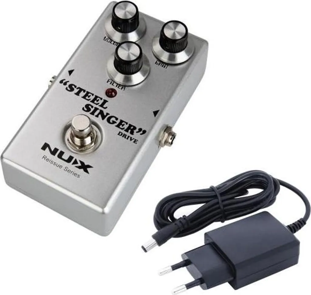 Pédale d'effet Nux Steel Singer Overdrive pour solos Blues Rock