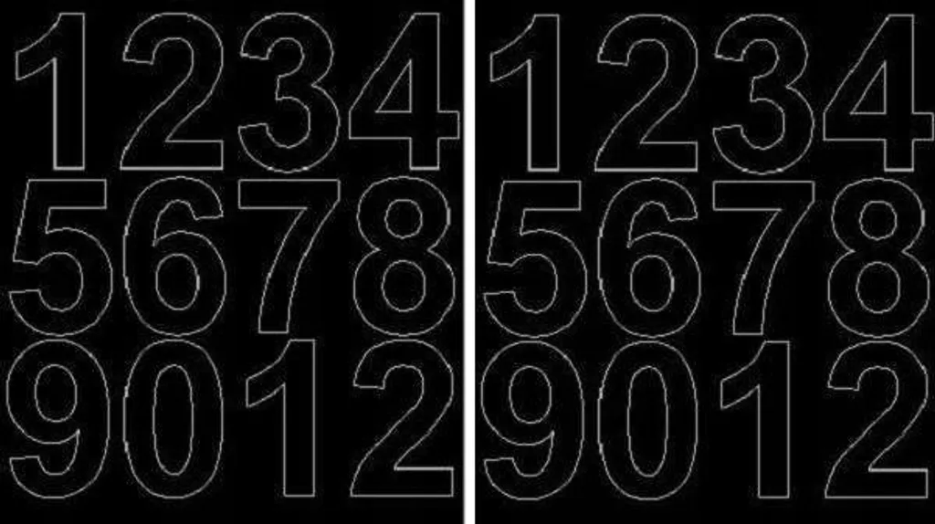 Numeri Civici Adesivi 7 cm Nero Lucido - Resistenti e Alta Visibilità